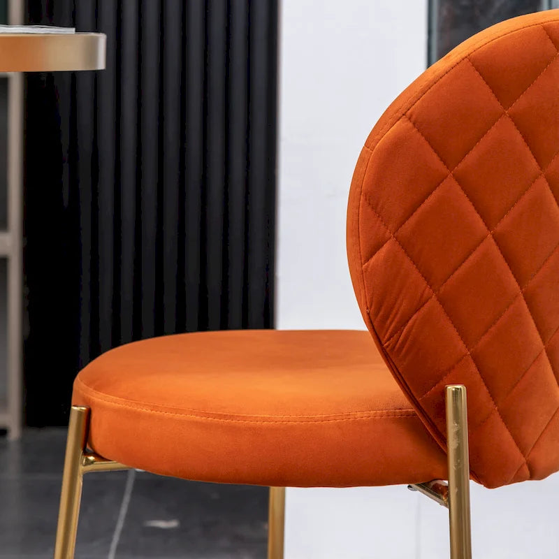 Roundhill Furniture Amoa Contemporary Velvet Upholstery Dining Chair 23