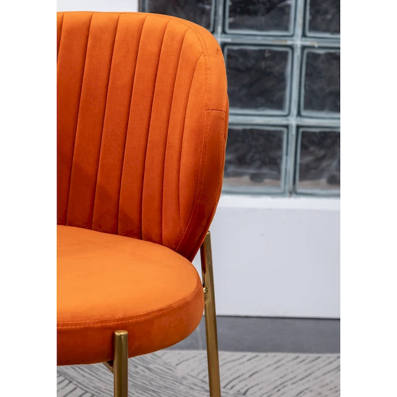 Roundhill Furniture Amoa Contemporary Velvet Upholstery Dining Chair 24