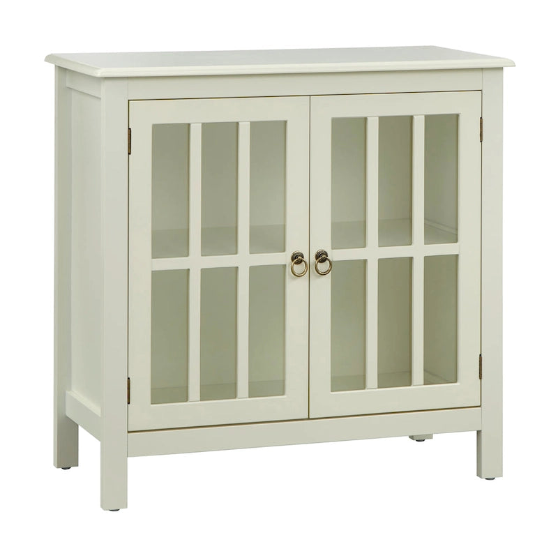 Simple Living Portland 2-Door Glass Cabinet 13