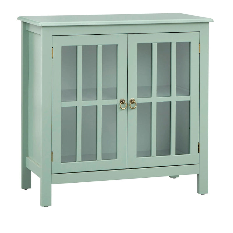 Simple Living Portland 2-Door Glass Cabinet 15