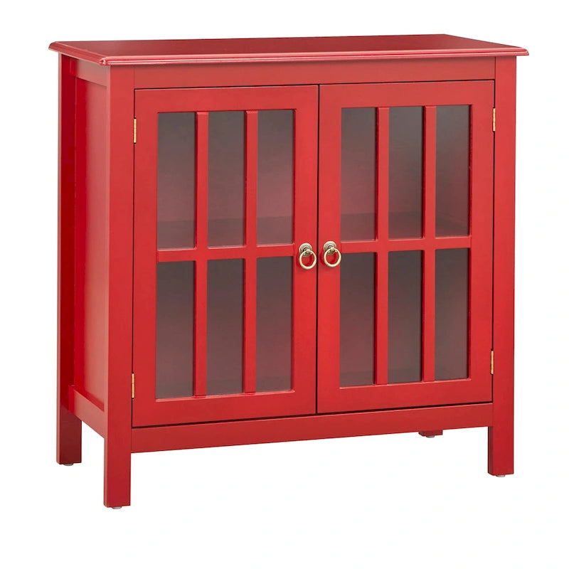 Simple Living Portland 2-Door Glass Cabinet 16