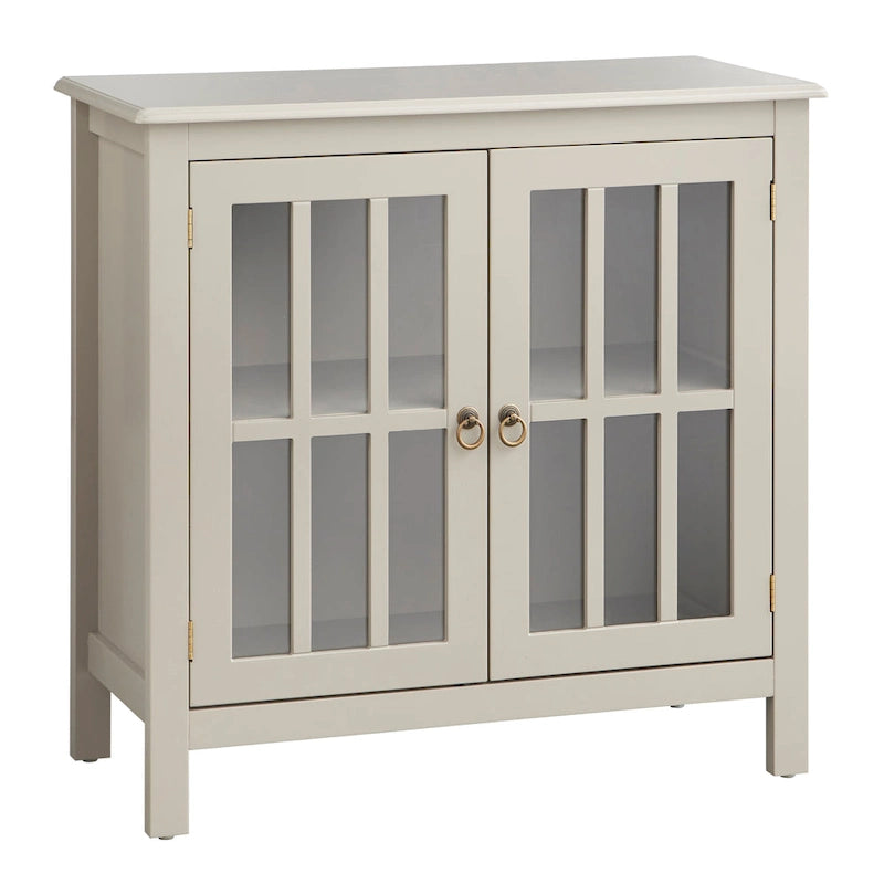 Simple Living Portland 2-Door Glass Cabinet 17