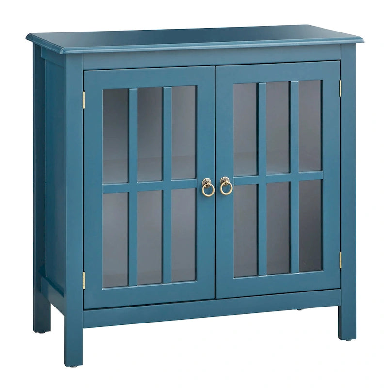 Simple Living Portland 2-Door Glass Cabinet 18