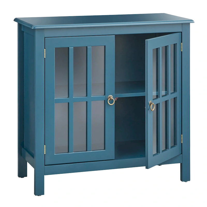 Simple Living Portland 2-Door Glass Cabinet 21