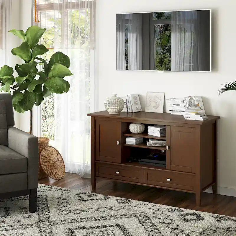 WYNDENHALL Norfolk Transitional TV Media Stand For TVs up to 50 inches 43