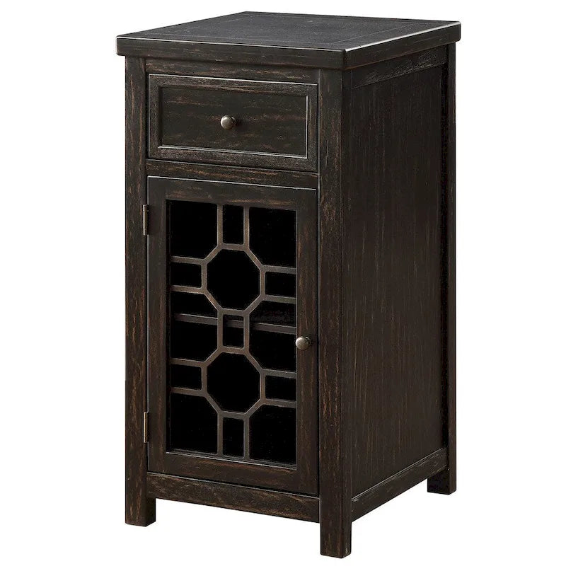 Emma Transitional 18-inch Solid Wood 1-Drawer Side Table by Furniture of America 7