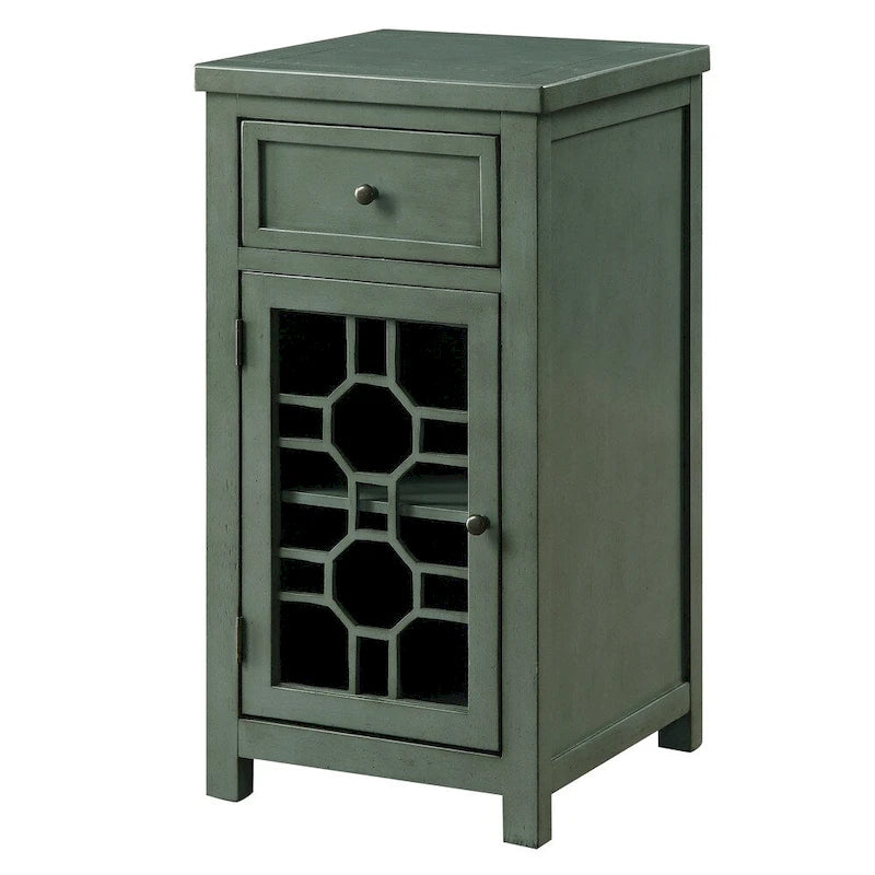 Emma Transitional 18-inch Solid Wood 1-Drawer Side Table by Furniture of America 11