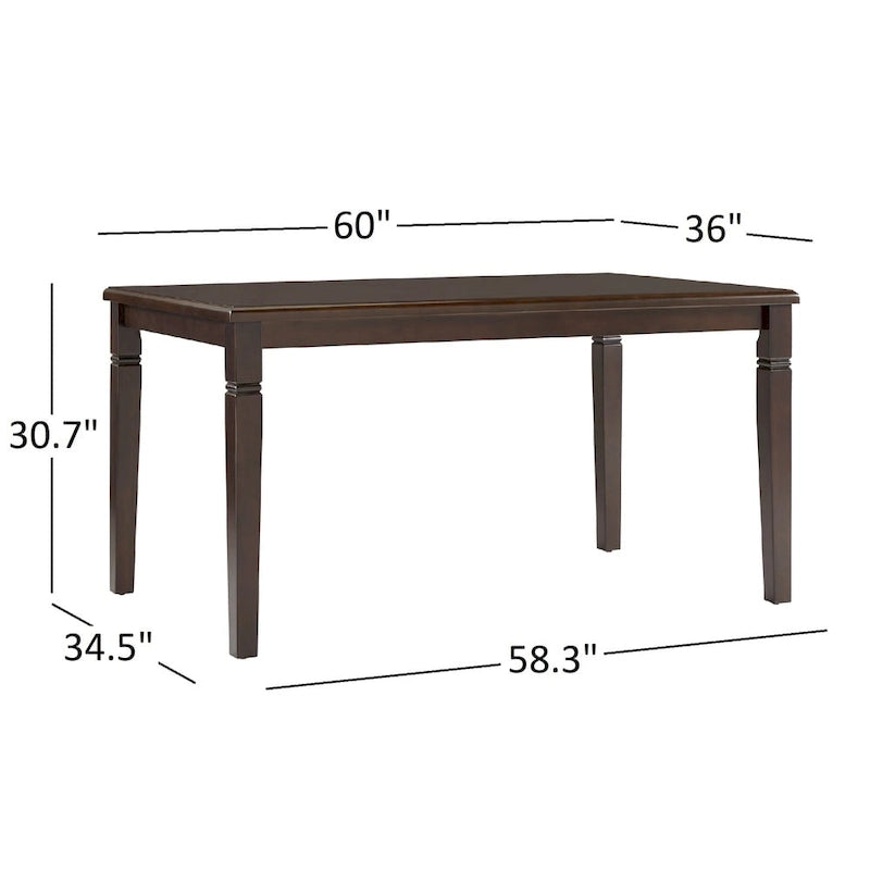 Set da pranzo Lynn con finitura espresso di iNSPIRE Q Classic 11