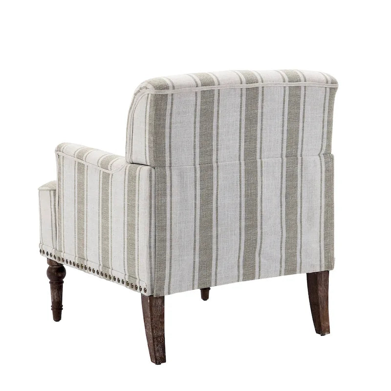 Poltrone moderne a righe con braccioli 10