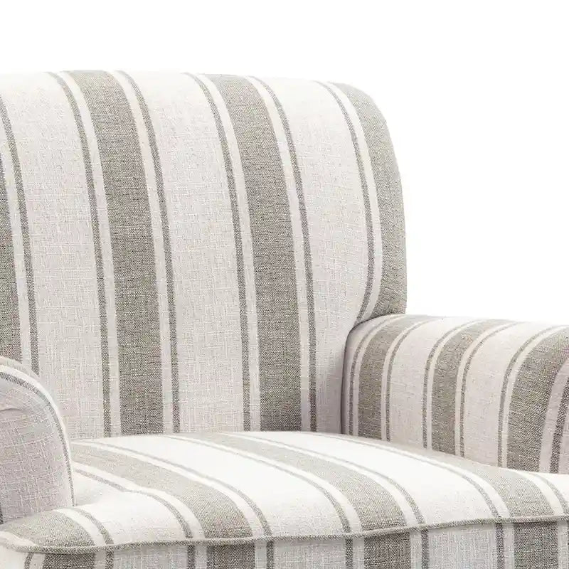 Poltrone moderne a righe con braccioli 11