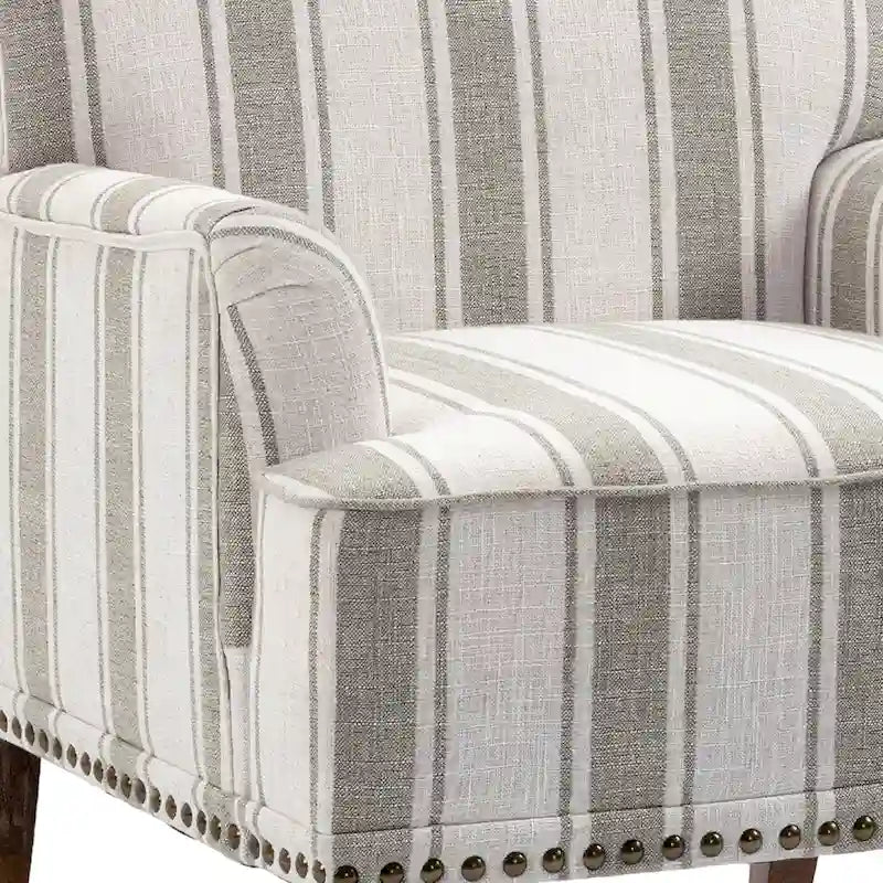 Poltrone moderne a righe con braccioli 12