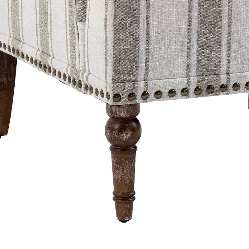 Poltrone moderne a righe con braccioli 14