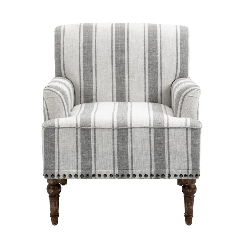 Poltrone moderne a righe con braccioli 16