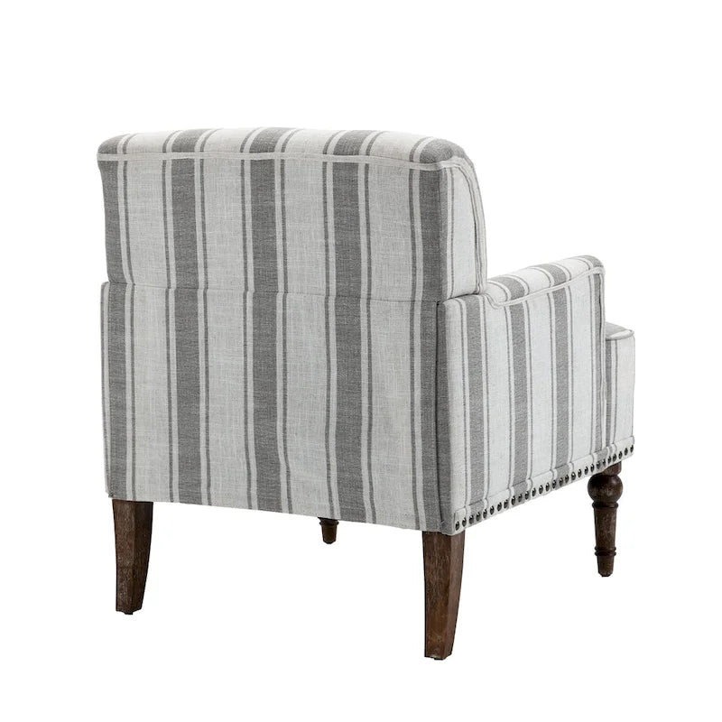 Poltrone moderne a righe con braccioli 18