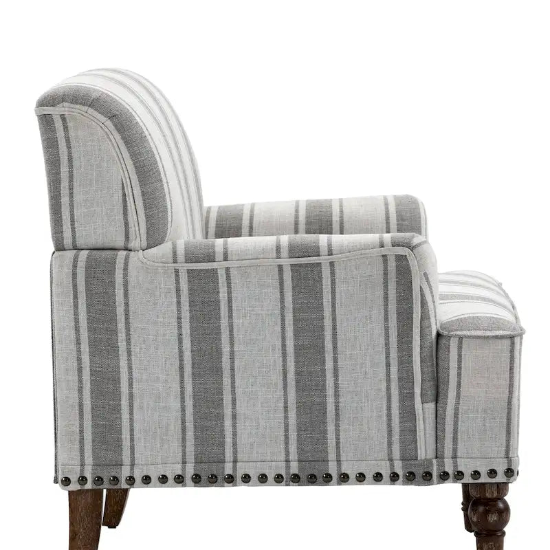 Poltrone moderne a righe con braccioli 19
