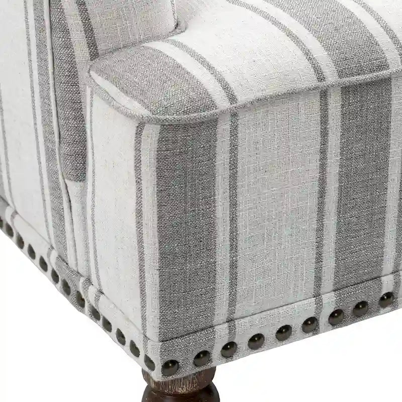 Poltrone moderne a righe con braccioli 20
