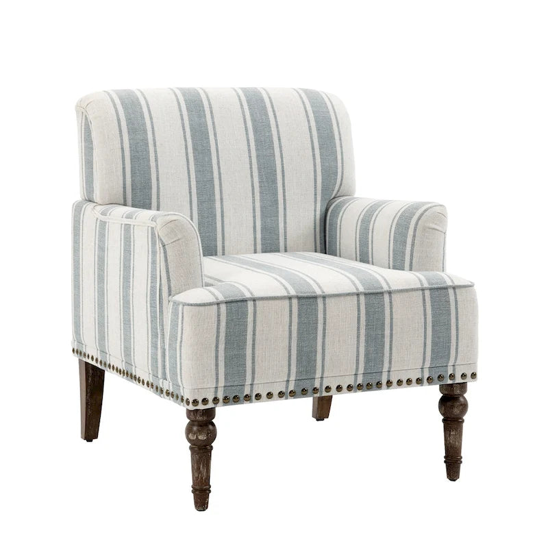 Poltrone moderne a righe con braccioli 27