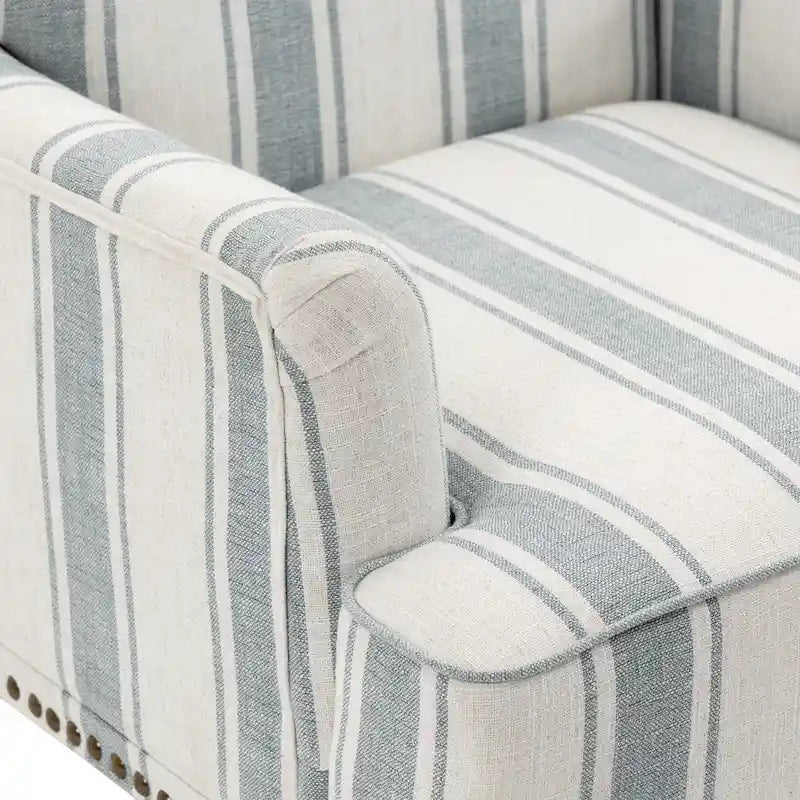 Poltrone moderne a righe con braccioli 29