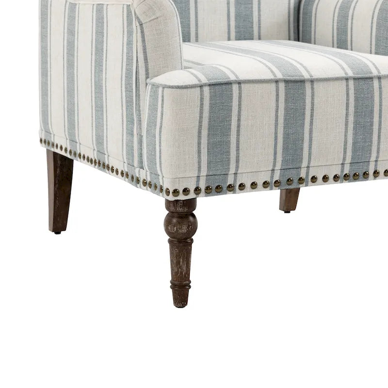 Poltrone moderne a righe con braccioli 30