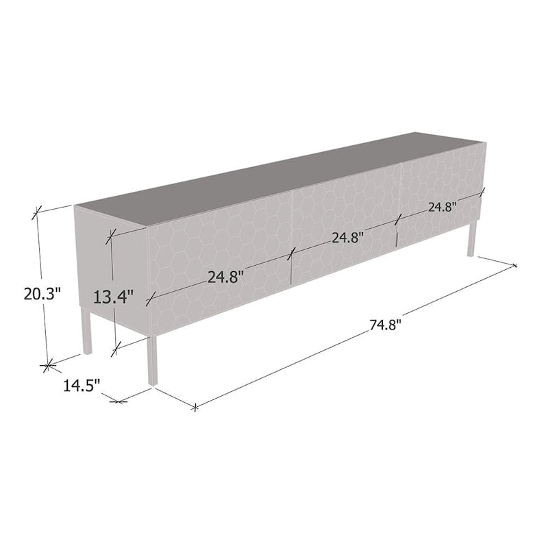 Hexa 01 75 TV Stand 3