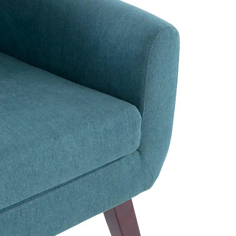 HUIMO Fabric Arm Chair Accent Chair and Ottoman Set Grey/ Beige/ Blue/ Dark Teal 19