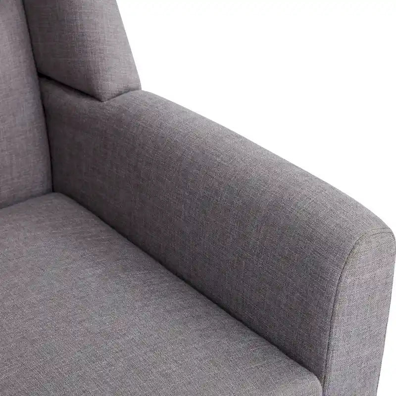HUIMO Fabric Arm Chair Accent Chair and Ottoman Set Grey/ Beige/ Blue/ Dark Teal 26