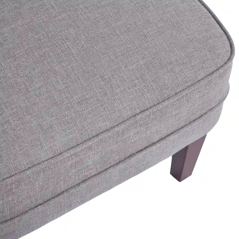 HUIMO Fabric Arm Chair Accent Chair and Ottoman Set Grey/ Beige/ Blue/ Dark Teal 29