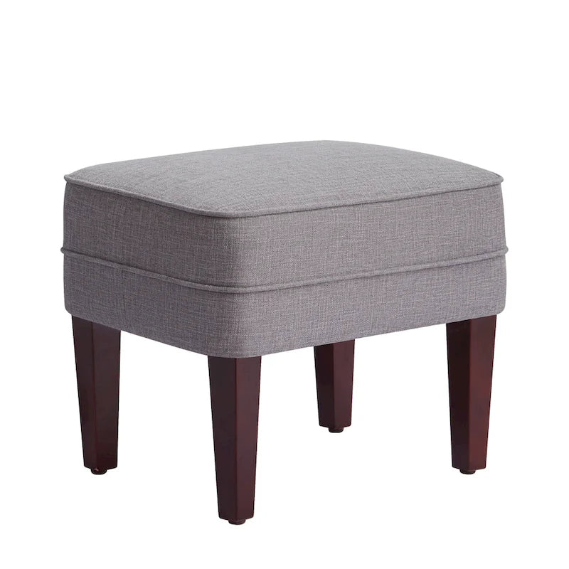 HUIMO Fabric Arm Chair Accent Chair and Ottoman Set Grey/ Beige/ Blue/ Dark Teal 30