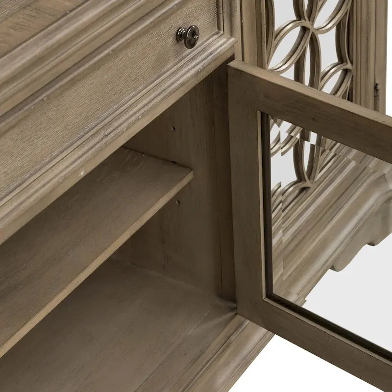 Magnolia Manor Mirrored Entertainment TV Stand - 2 Finishes 22