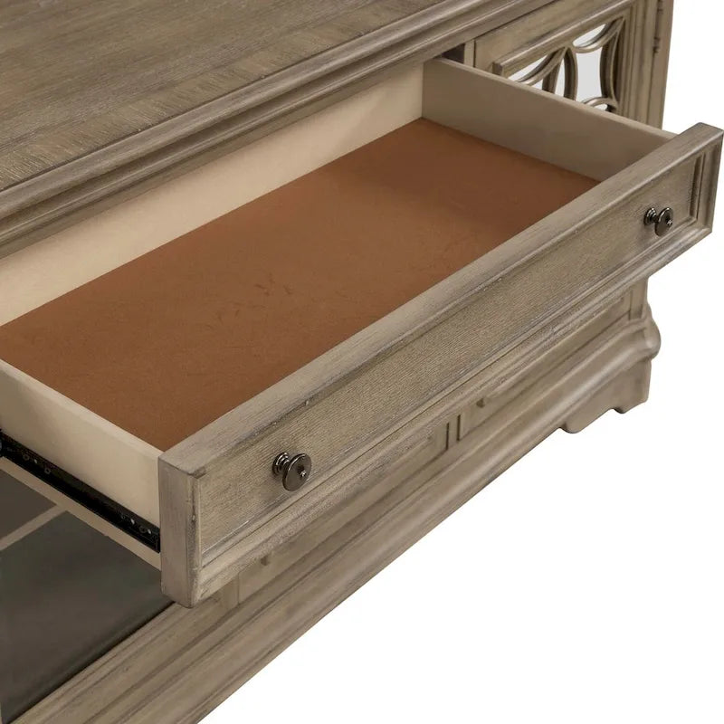 Magnolia Manor Mirrored Entertainment TV Stand - 2 Finishes 23