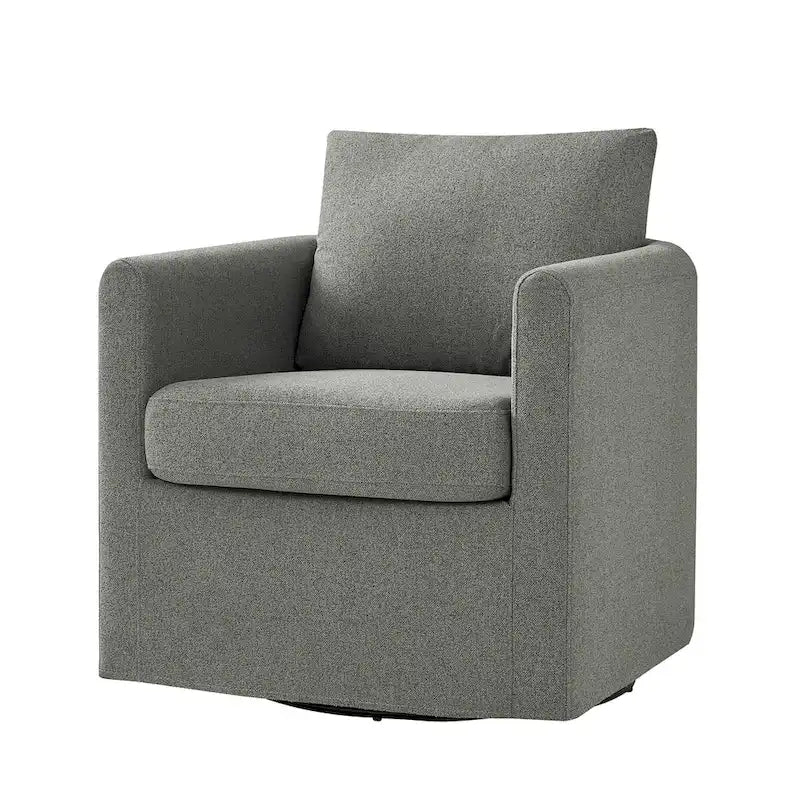 Erkenbald Modern 360-Degree Swivel Chair with Removable Slipcover by HULALA HOME 26