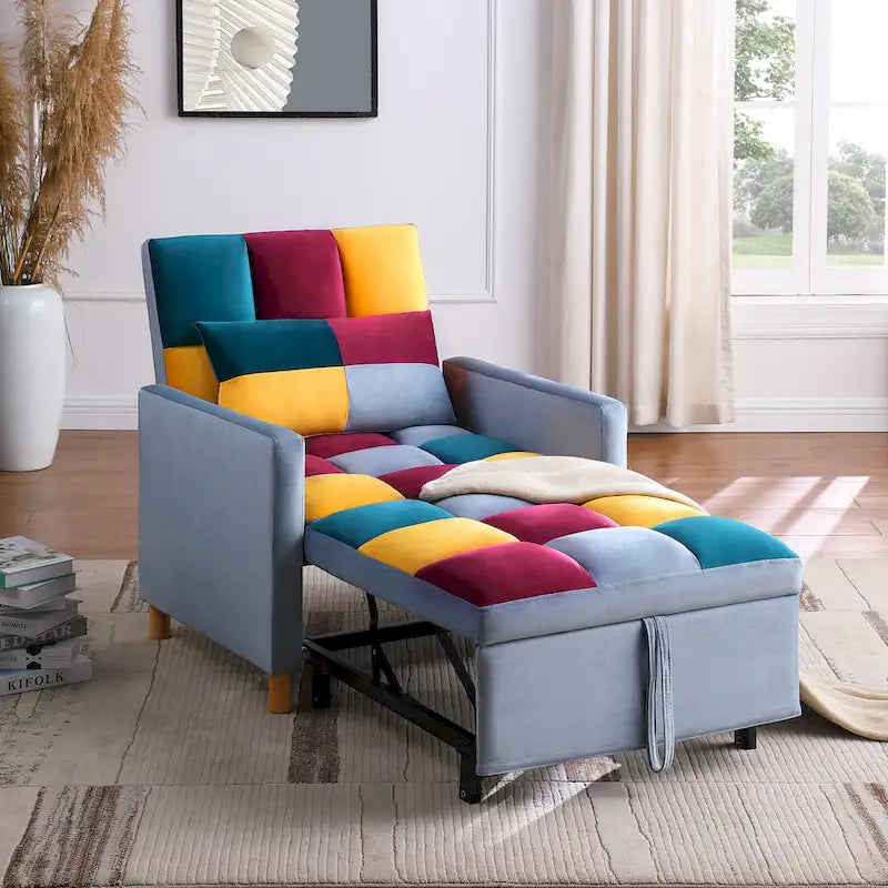 Multi-Functional Sleeper Chair with Pillow 4