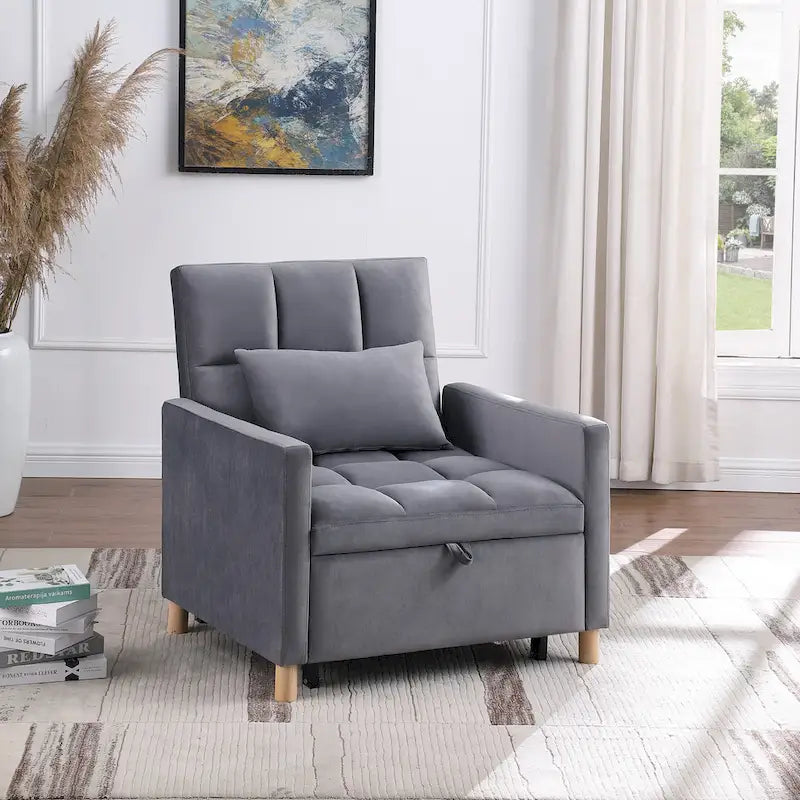 Multi-Functional Sleeper Chair with Pillow 5