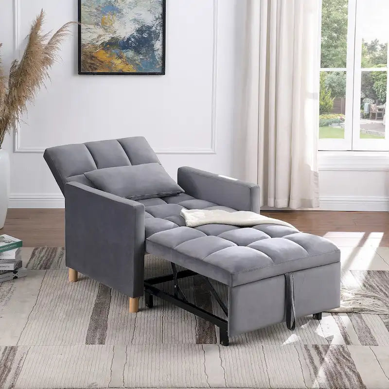 Multi-Functional Sleeper Chair with Pillow 6