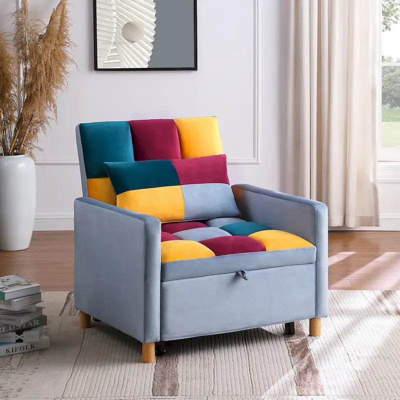 Multi-Functional Sleeper Chair with Pillow 21