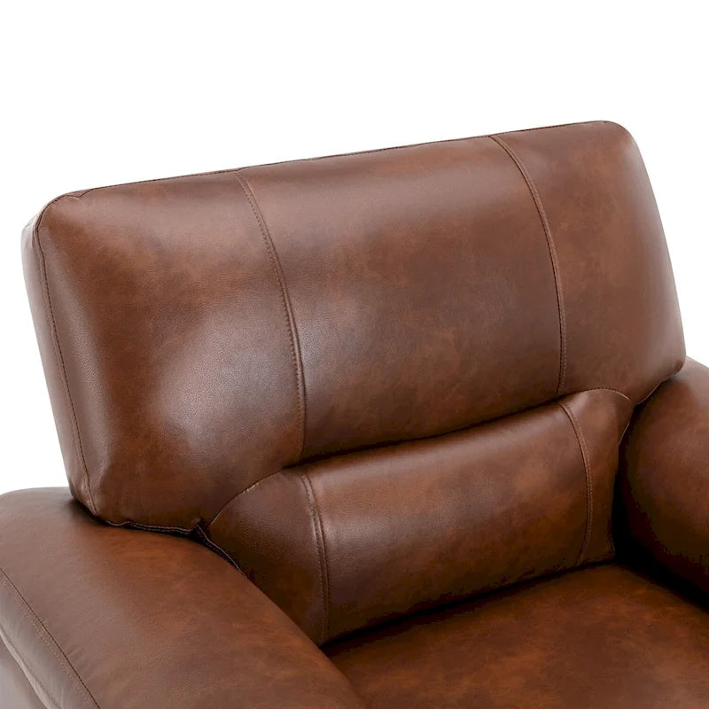 Morden Fort Faux Leather Upholstered Accent Chairs for Living Room 9