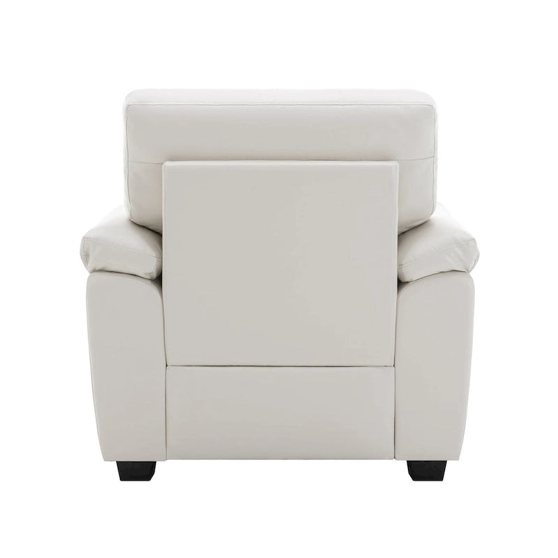 Morden Fort Faux Leather Upholstered Accent Chairs for Living Room 23