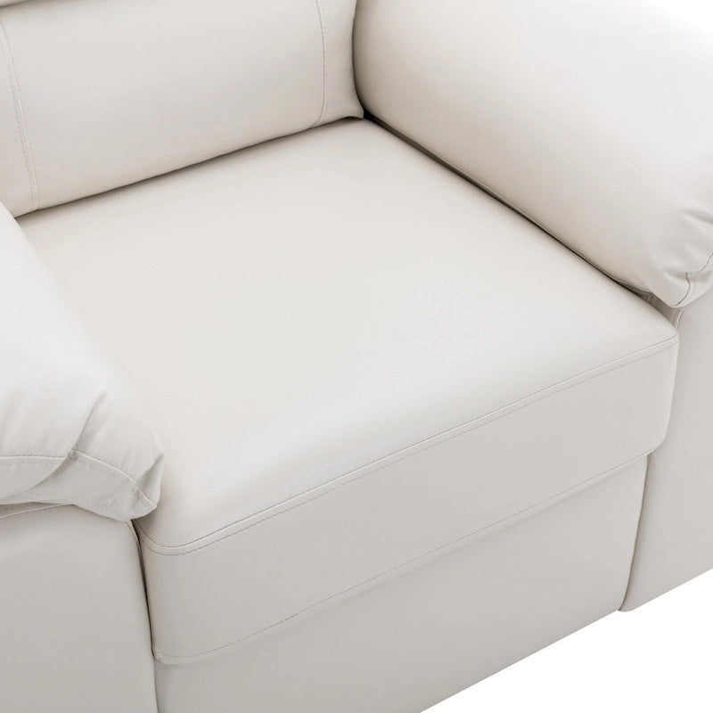 Morden Fort Faux Leather Upholstered Accent Chairs for Living Room 27