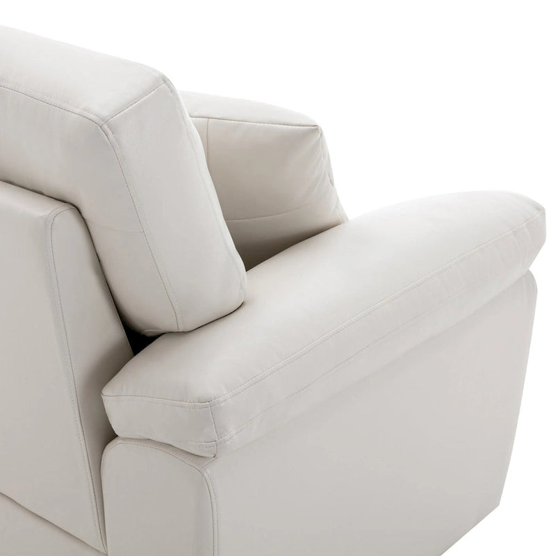 Morden Fort Faux Leather Upholstered Accent Chairs for Living Room 28