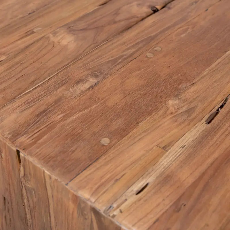 Camila 78-inch Rectangular Reclaimed Teak Waterfall Dining Table 6