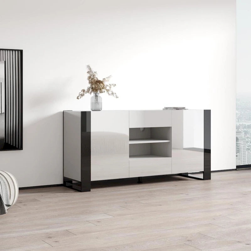 Woody Modern 64.5-inch Sideboard Buffet 5