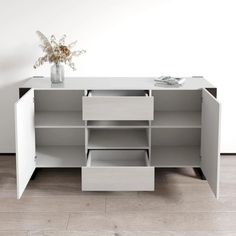 Woody Modern 64.5-inch Sideboard Buffet 6