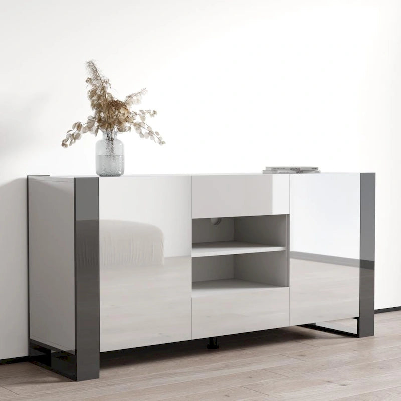 Woody Modern 64.5-inch Sideboard Buffet 11