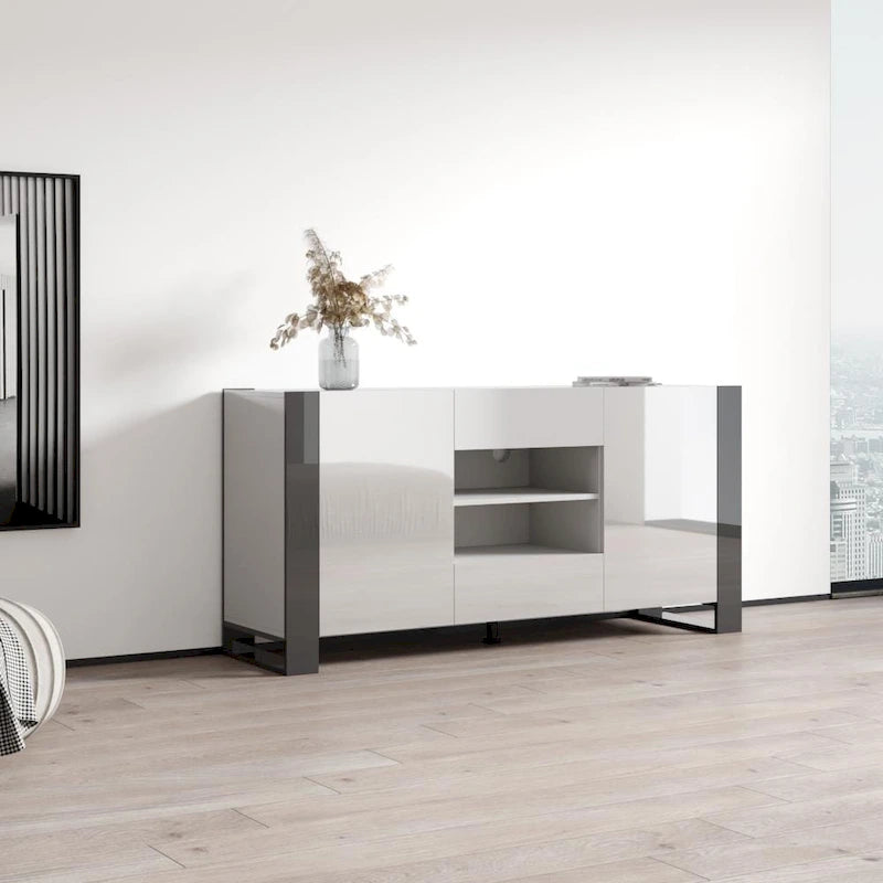 Woody Modern 64.5-inch Sideboard Buffet 12