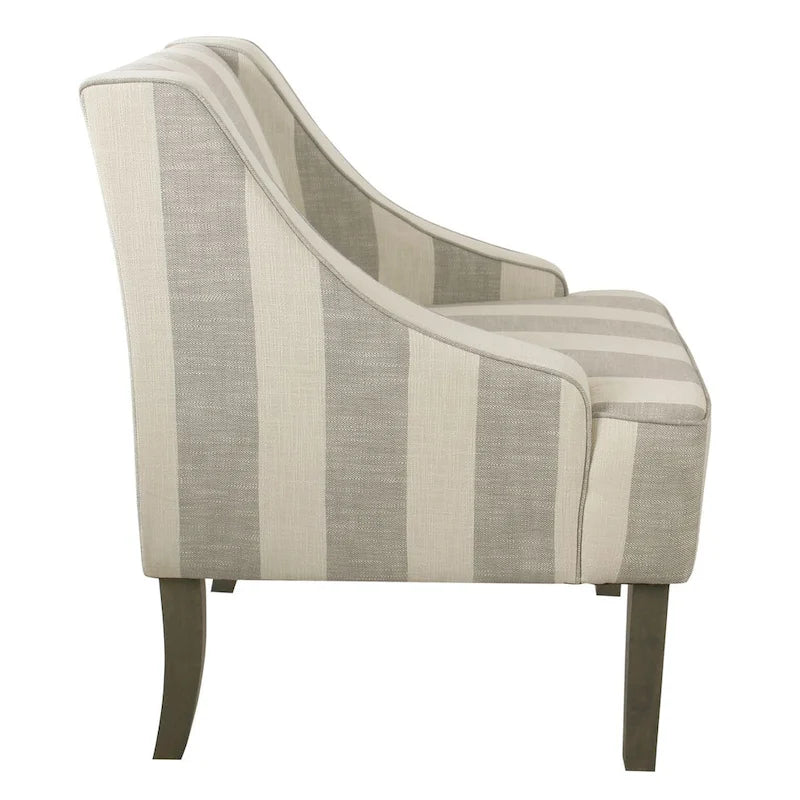 Poltrona accent classica HomePop con braccioli curvati 3