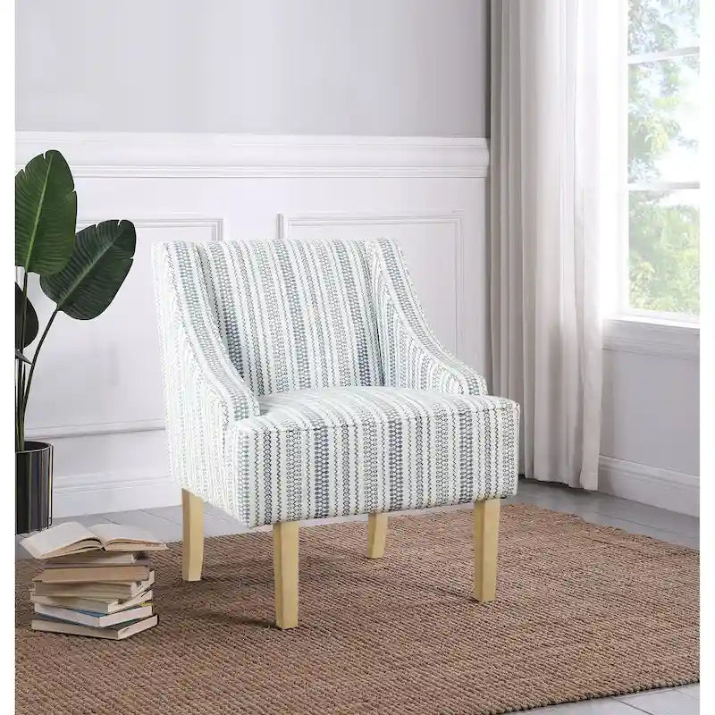 Poltrona accent classica HomePop con braccioli curvati 5