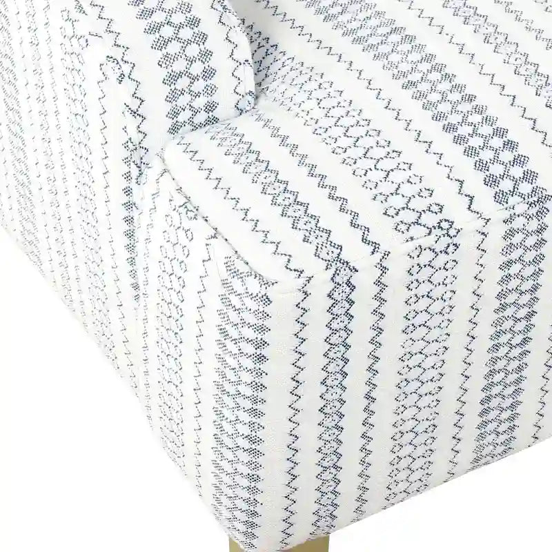 Poltrona accent classica HomePop con braccioli curvati 24