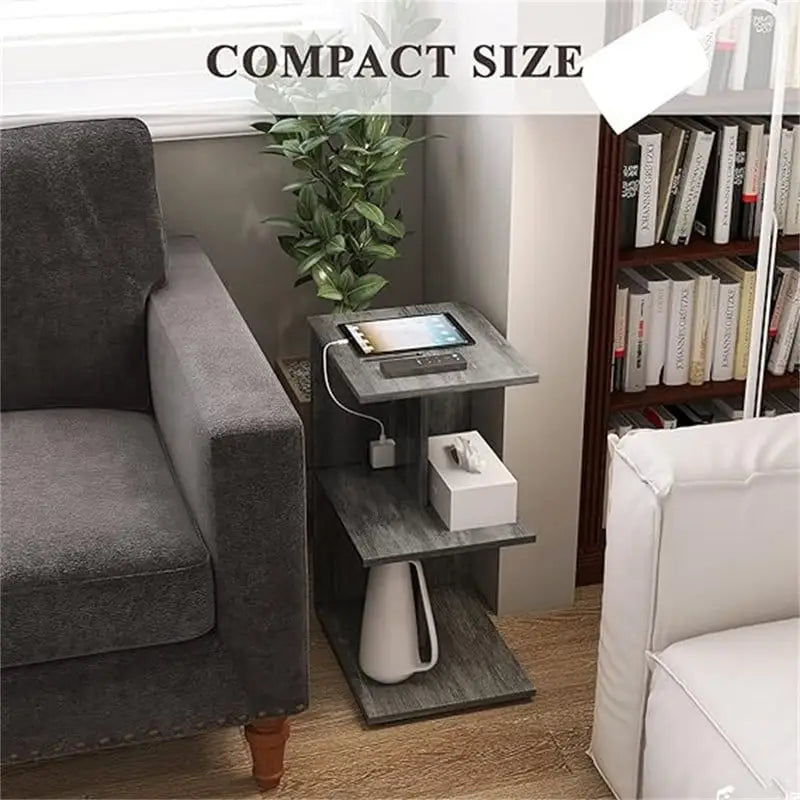 Table with USB Ports and Outlets 4