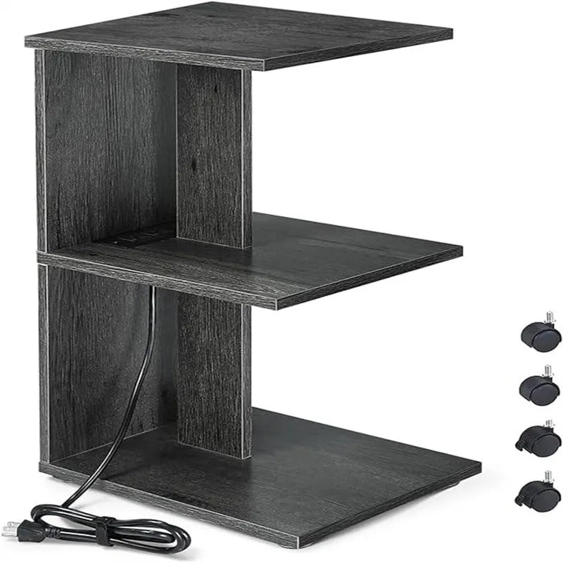 Table with USB Ports and Outlets 6