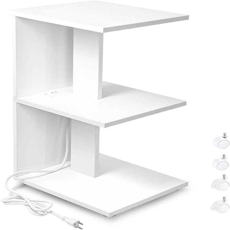 Table with USB Ports and Outlets 10